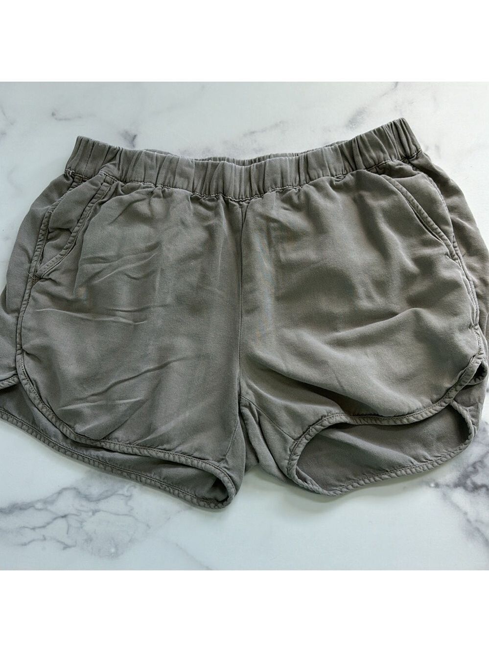 Madewell Women's Pull-On Shorts Light Olive Green Size XS - Picture 9 of 10
